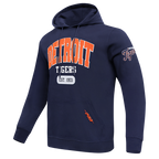 MLB DETROIT TIGERS CITY ARCH CHANDAIL À CAPUCHON EN MOLLETON POUR HOMME (MARINE MINUIT)