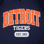 MLB DETROIT TIGERS CITY ARCH CHANDAIL À CAPUCHON EN MOLLETON POUR HOMME (MARINE MINUIT)