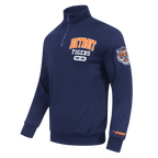 MLB DETROIT TIGERS CITY ARCH HAUT EN MOLLETON À GLISSIÈRE AU QUART POUR HOMME (MARINE MINUIT)