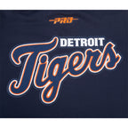 MLB DETROIT TIGERS CITY ARCH HAUT EN MOLLETON À GLISSIÈRE AU QUART POUR HOMME (MARINE MINUIT)
