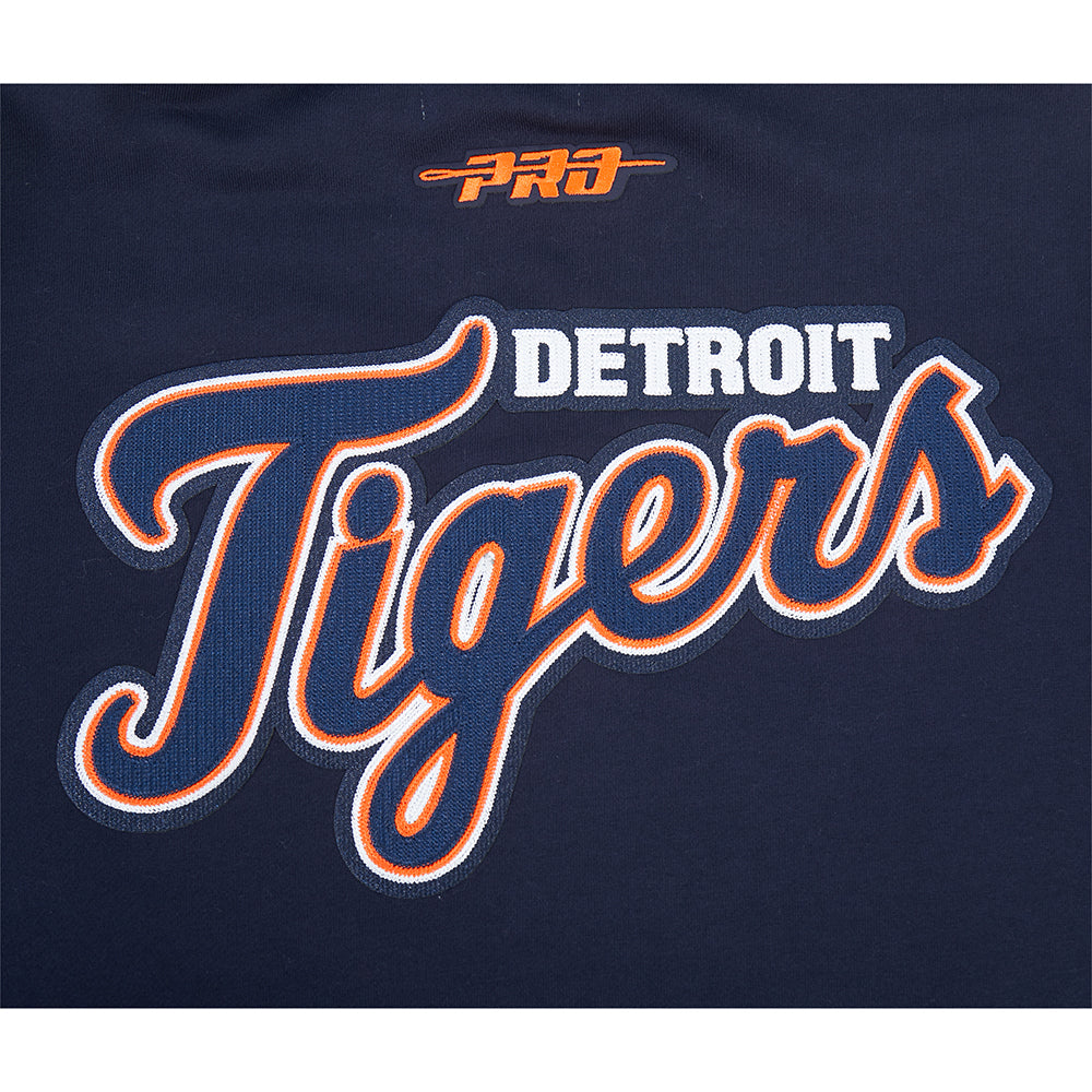 MLB DETROIT TIGERS CITY ARCH HAUT EN MOLLETON À GLISSIÈRE AU QUART POUR HOMME (MARINE MINUIT)