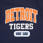 MLB DETROIT TIGERS CITY ARCH HAUT EN MOLLETON À GLISSIÈRE AU QUART POUR HOMME (MARINE MINUIT)