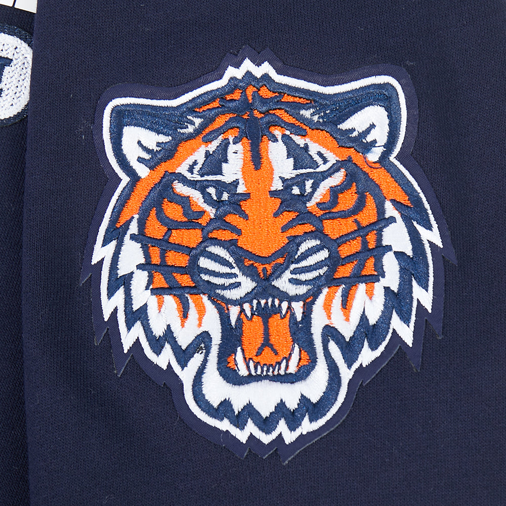 MLB DETROIT TIGERS CITY ARCH HAUT EN MOLLETON À GLISSIÈRE AU QUART POUR HOMME (MARINE MINUIT)