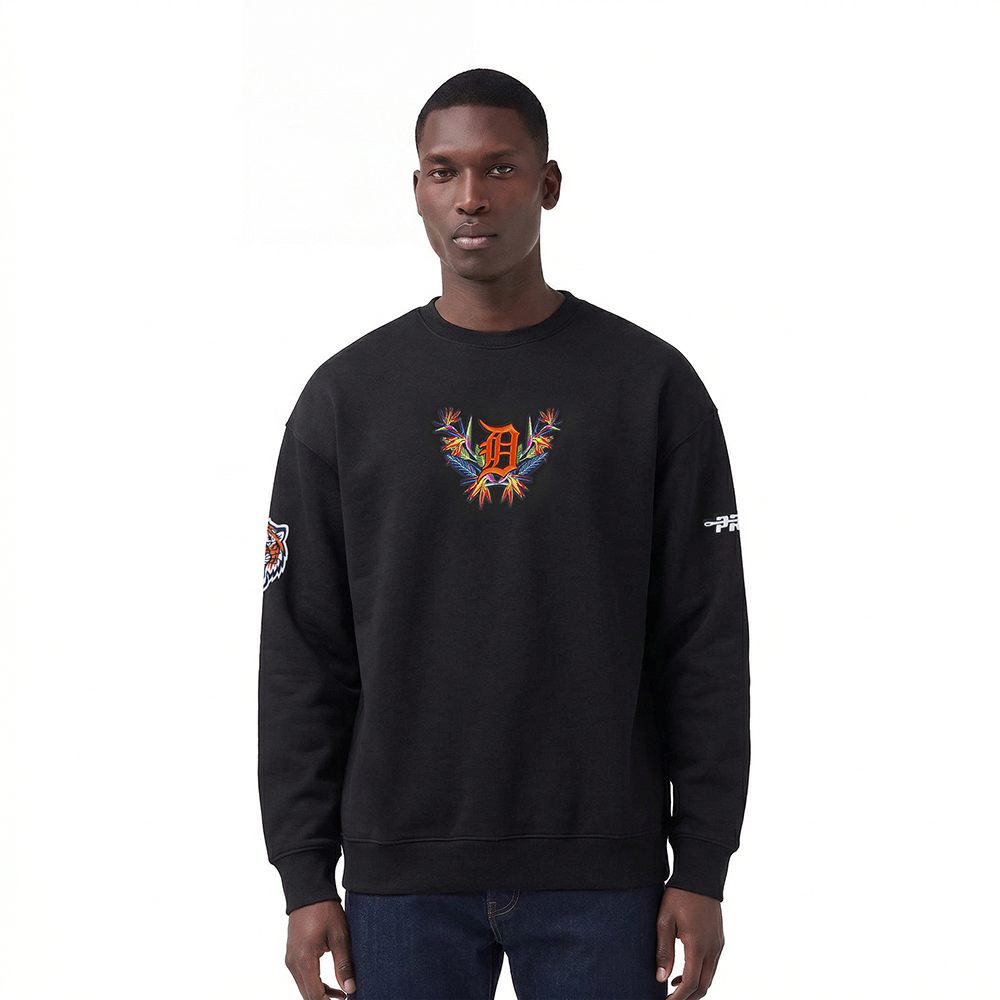 MLB DETROIT TIGERS PARADISE CHANDAIL À COL ROND POUR HOMME (NOIR)
