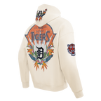 MLB DETROIT TIGERS PARADISE MEN'S PULL OVER HOODIE (EGGSHELL)
