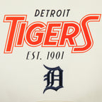 MLB DETROIT TIGERS PARADISE MEN'S PULL OVER HOODIE (EGGSHELL)