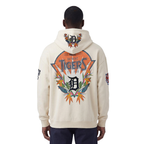 MLB DETROIT TIGERS PARADISE MEN'S PULL OVER HOODIE (EGGSHELL)