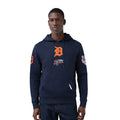 MLB DETROIT TIGERS CLASSIC CHENILLE CHANDAIL À CAPUCHON EN MAILLE DOUBLE POUR HOMME (MARINE MINUIT)