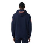 MLB DETROIT TIGERS CLASSIC CHENILLE CHANDAIL À CAPUCHON EN MAILLE DOUBLE POUR HOMME (MARINE MINUIT)