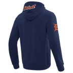 MLB DETROIT TIGERS CLASSIC CHENILLE MEN'S DK FZ HOODIE (MIDNIGHT NAVY)
