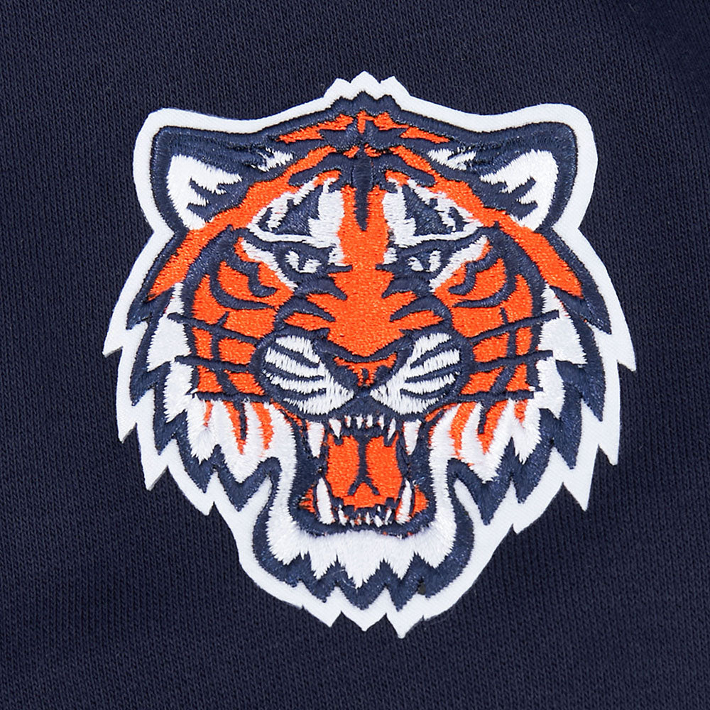 MLB DETROIT TIGERS CLASSIC CHENILLE MEN'S DK FZ HOODIE (MIDNIGHT NAVY)