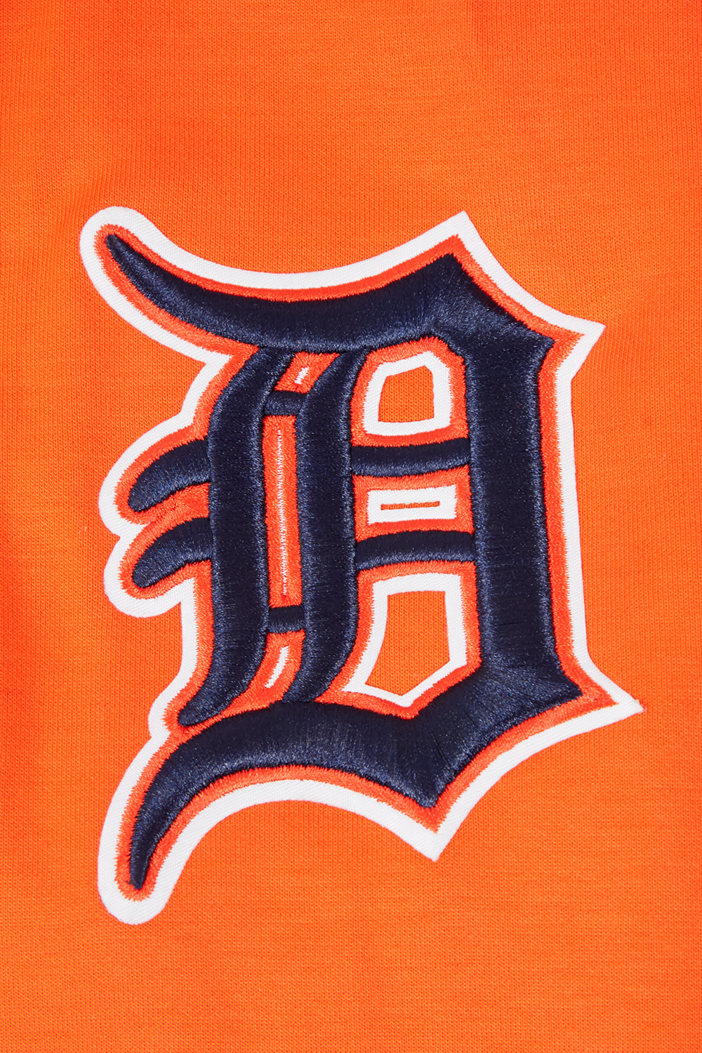 MLB DETROIT TIGERS CLASSIC CHENILLE MEN'S FULL ZIP PULLOVER HOODIE (ORANGE)
