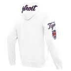 MLB DETROIT TIGERS CLASSIC CHENILLE CHANDAIL À CAPUCHON À GLISSIÈRE POUR HOMME (BLANC)