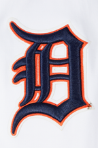 MLB DETROIT TIGERS CLASSIC CHENILLE CHANDAIL À CAPUCHON À GLISSIÈRE POUR HOMME (BLANC)