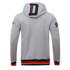 MLB DETROIT TIGERS MASH UP MEN'S RIB FLC PO HOODIE (HEATHER GREY/MIDNIGHT NAVY/ORANGE)