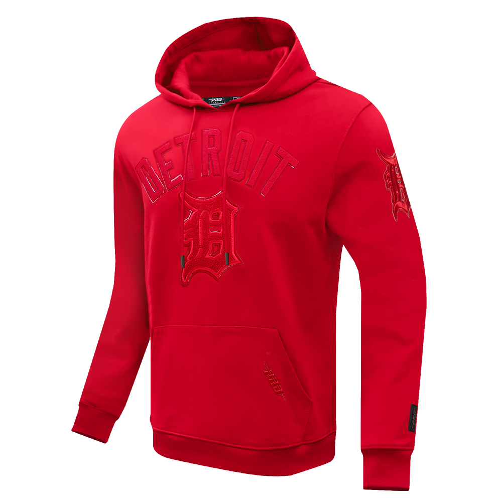 MLB DETROIT TIGERS CLASSIC TRIPLE RED MEN'S PO HOODIE (TRIPLE RED)