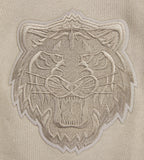 MLB DETROIT TIGERS NEUTRAL DROP SHOULDER MEN'S PULLOVER HOODIE (TAUPE)