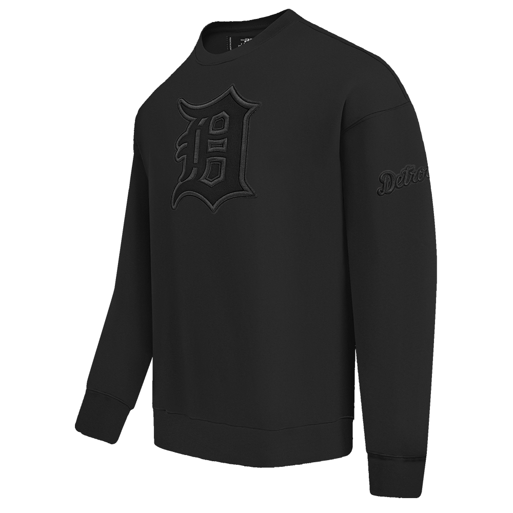 MLB DETROIT TIGERS NEUTRAL DROP SHOULDER MEN'S CREWNECK (BLACK)