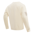 MLB DETROIT TIGERS NEUTRAL CHANDAIL À COL ROND EN MOLLETON À ÉPAULES TOMBANTES POUR HOMME (COQUILLE D'ŒUF)
