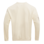 MLB DETROIT TIGERS NEUTRAL CHANDAIL À COL ROND EN MOLLETON À ÉPAULES TOMBANTES POUR HOMME (COQUILLE D'ŒUF)