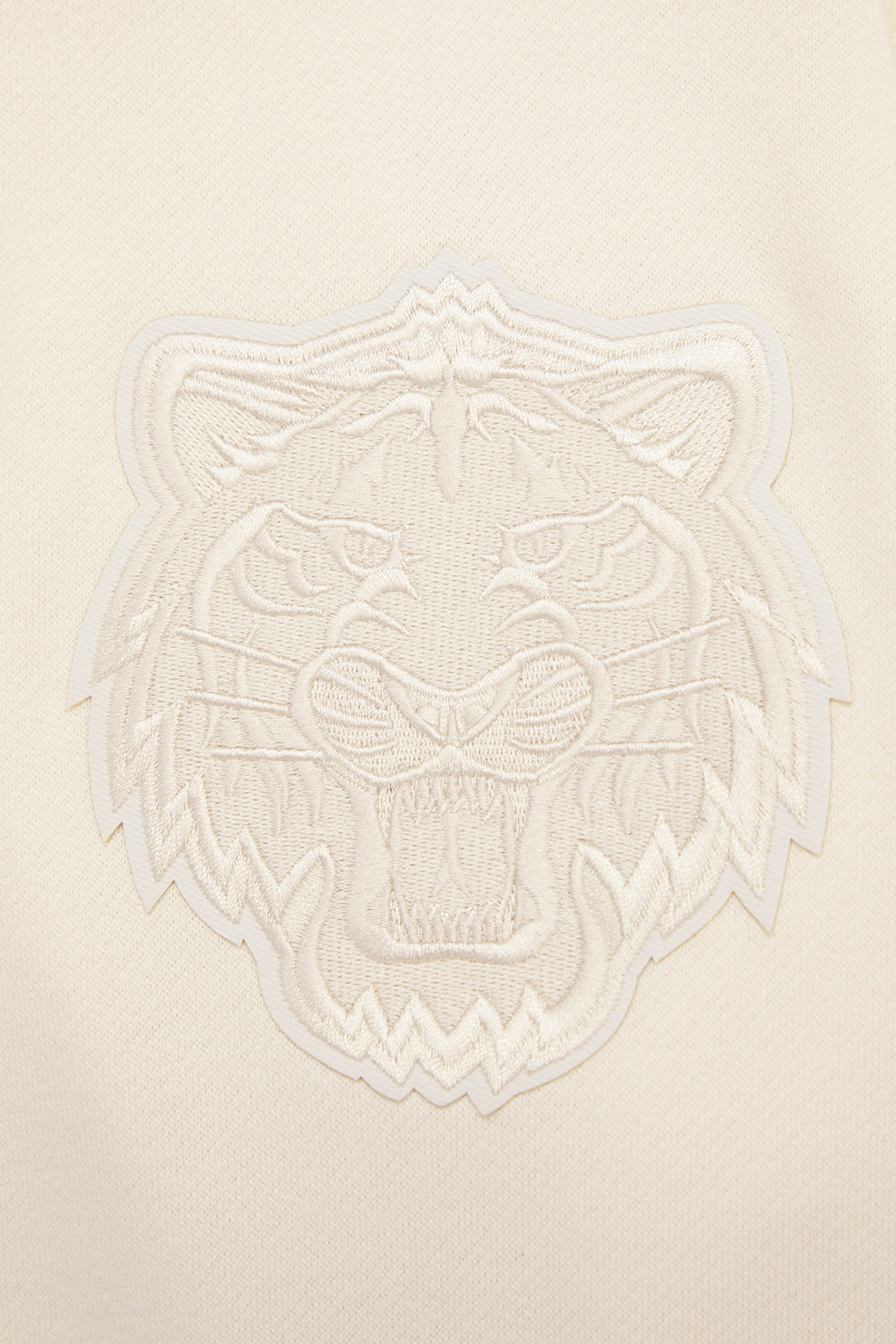 MLB DETROIT TIGERS NEUTRAL CHANDAIL À COL ROND EN MOLLETON À ÉPAULES TOMBANTES POUR HOMME (COQUILLE D'ŒUF)