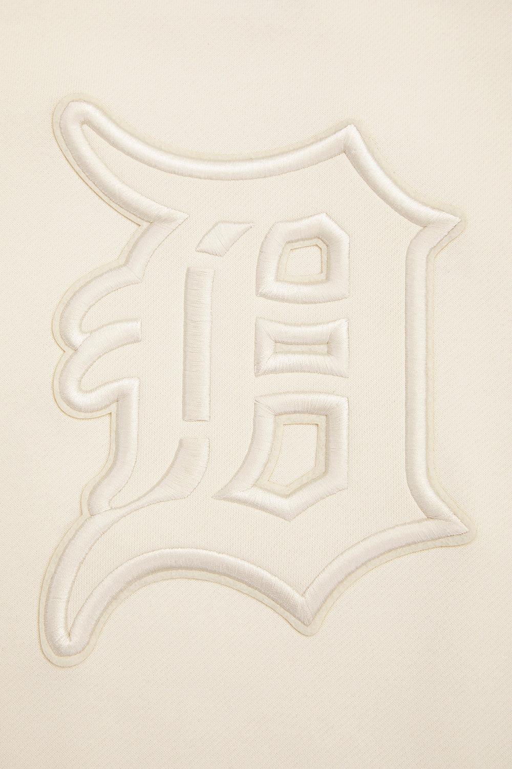 MLB DETROIT TIGERS NEUTRAL CHANDAIL À COL ROND EN MOLLETON À ÉPAULES TOMBANTES POUR HOMME (COQUILLE D'ŒUF)