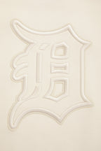 MLB DETROIT TIGERS NEUTRAL CHANDAIL À COL ROND EN MOLLETON À ÉPAULES TOMBANTES POUR HOMME (COQUILLE D'ŒUF)
