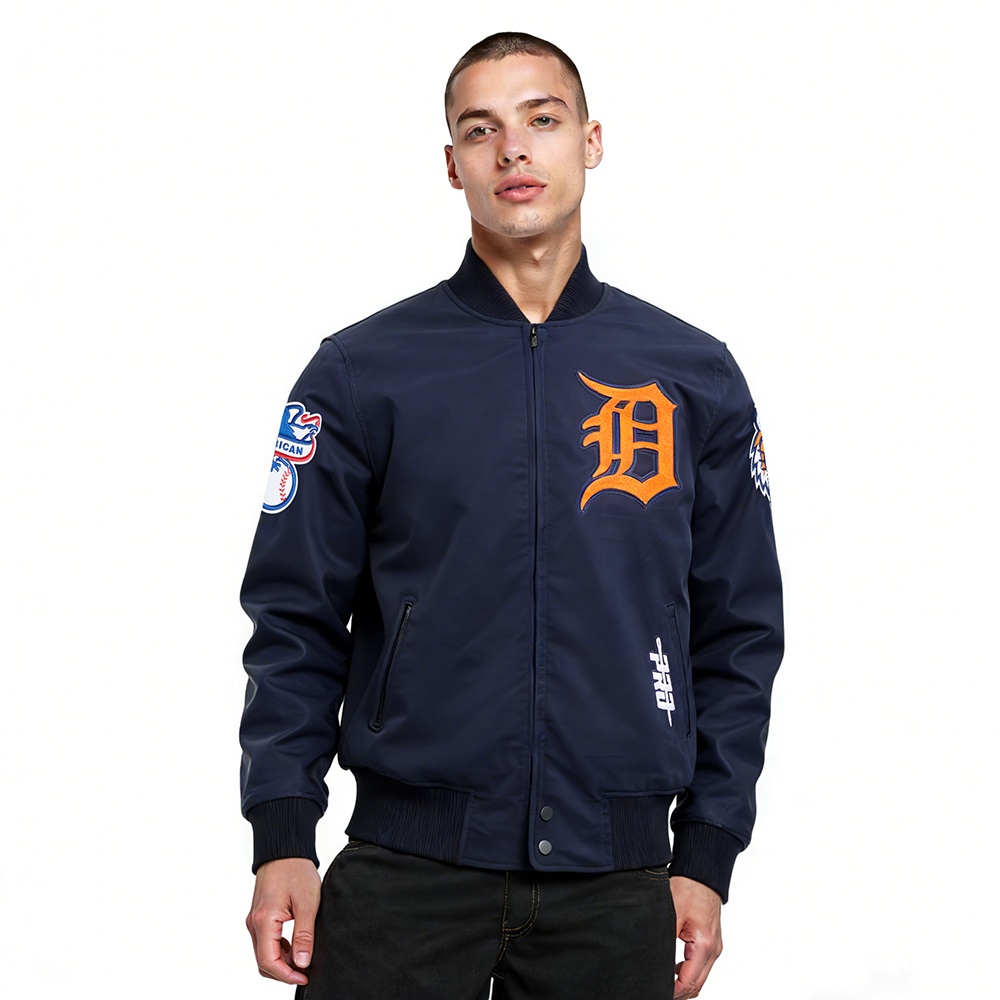MLB DETROIT TIGERS LIVING LARGE BLOUSON EN SERGÉ POUR HOMME (MARINE MINUIT)
