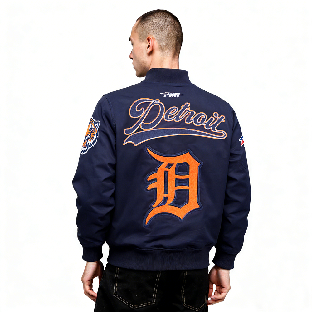 MLB DETROIT TIGERS LIVING LARGE BLOUSON EN SERGÉ POUR HOMME (MARINE MINUIT)
