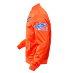 MLB DETROIT TIGERS BIG LOGO WORLD SERIES MEN'S SATIN JACKET (ORANGE)