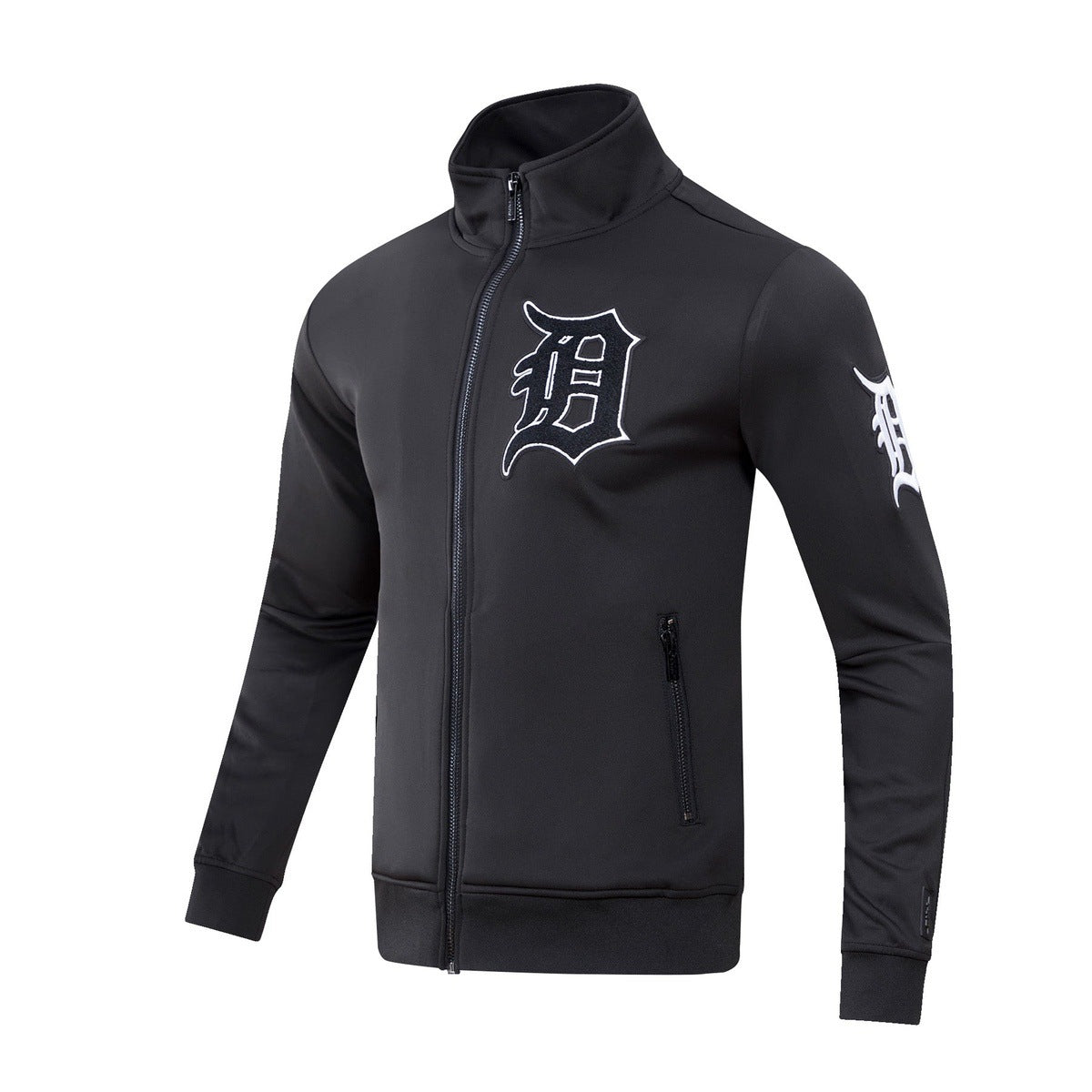 MLB DETROIT TIGERS CLASSIC MEN'S TRACK JACKET (BLACK)