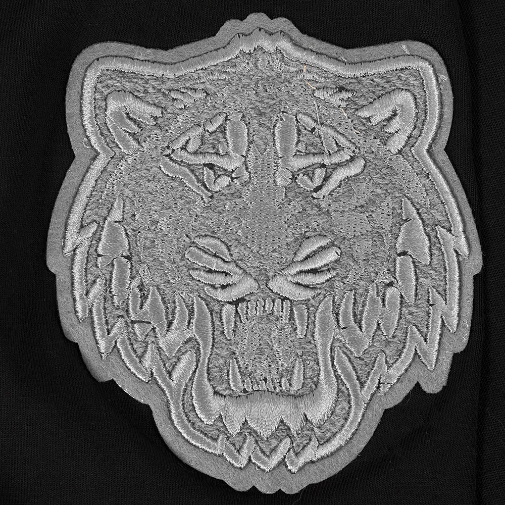 MLB DETROIT TIGERS REVERSE FRENCH TERRY HAUT EN JERSEY SIMPLE À COUPE CARRÉE POUR FEMME (NOIR)