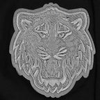 MLB DETROIT TIGERS REVERSE FRENCH TERRY HAUT EN JERSEY SIMPLE À COUPE CARRÉE POUR FEMME (NOIR)