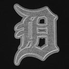 MLB DETROIT TIGERS REVERSE FRENCH TERRY HAUT EN JERSEY SIMPLE À COUPE CARRÉE POUR FEMME (NOIR)