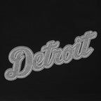 MLB DETROIT TIGERS REVERSE FRENCH TERRY HAUT EN JERSEY SIMPLE À COUPE CARRÉE POUR FEMME (NOIR)