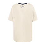 MLB DETROIT TIGERS RETRO CASCADE WOMEN'S RINGER TOP (EGGSHELL/ MIDNIGHT NAVY)