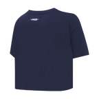 MLB DETROIT TIGERS RETRO ELEVATION HAUT EN JERSEY SIMPLE À COUPE CARRÉE POUR FEMME (MARINE MINUIT)