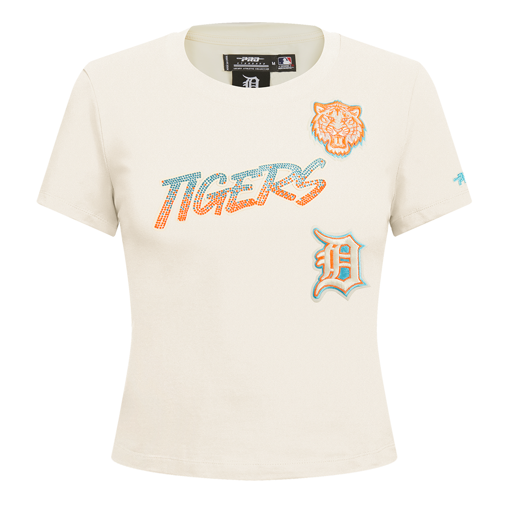 MLB DETROIT TIGERS HIGH IMPACT HAUT BABY DOLL POUR FEMME (COQUILLE D'ŒUF)