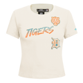 MLB DETROIT TIGERS HIGH IMPACT HAUT BABY DOLL POUR FEMME (COQUILLE D'ŒUF)