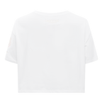 MLB DETROIT TIGERS HOLOGRAM WOMEN'S SINGLE JERSEY BOXY TOP (WHITE)