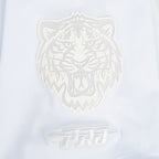 MLB DETROIT TIGERS HOLOGRAM WOMEN'S SINGLE JERSEY BOXY TOP (WHITE)