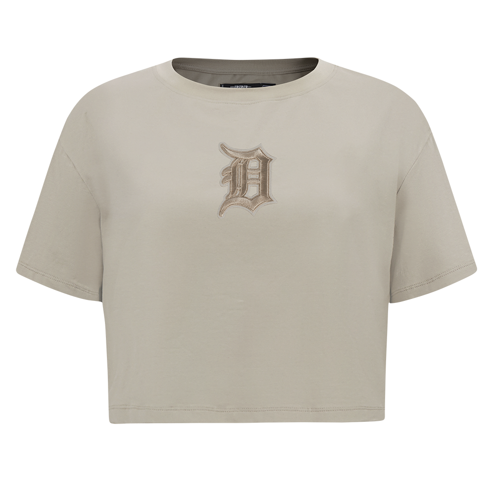 MLB DETROIT TIGERS WINGSPAN WOMEN'S SJ BOXY TEE (TAUPE)