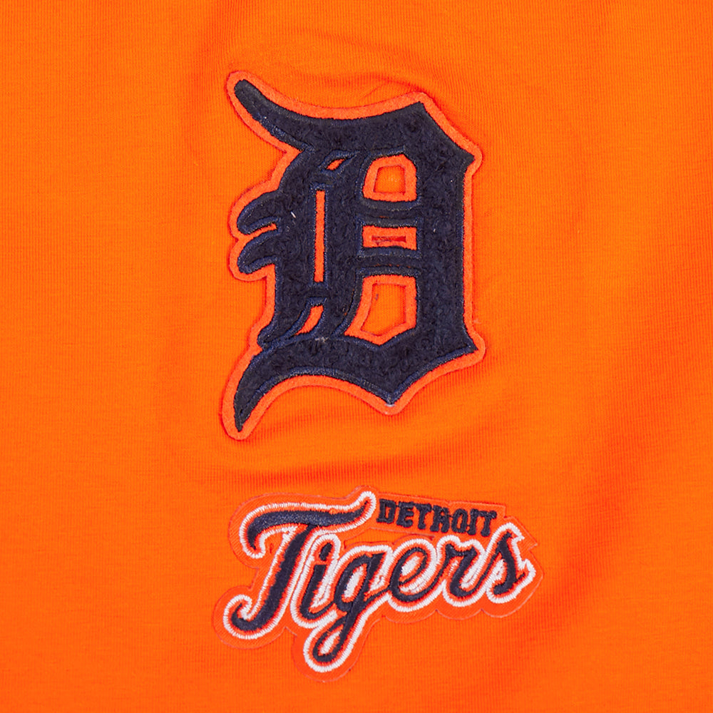 MLB DETROIT TIGERS CLASSIC CHENILLE WOMEN'S SJ BOXY TOP (ORANGE)