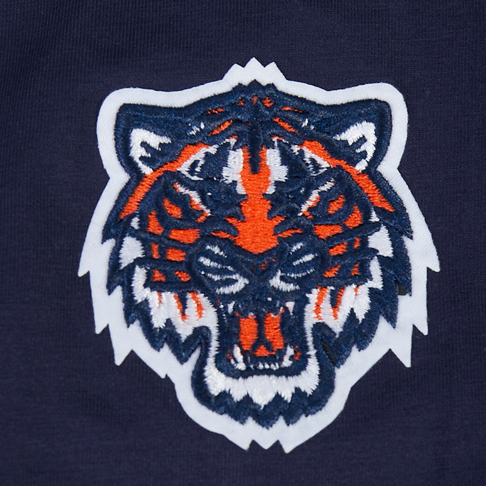 MLB DETROIT TIGERS CLASSIC CHENILLE HAUT EN JERSEY SIMPLE À COUPE AJUSTÉE POUR FEMME (MARINE MINUIT)