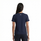 MLB DETROIT TIGERS CLASSIC CHENILLE HAUT EN JERSEY SIMPLE À COUPE AJUSTÉE POUR FEMME (MARINE MINUIT)