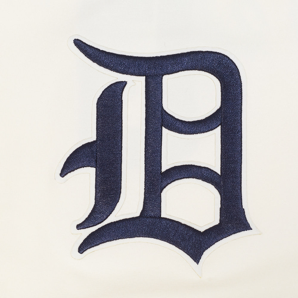 MLB DETROIT TIGERS RETRO CLASSICS HAUT À BORDURES CONTRASTANTES POUR FEMME (COQUILLE D'ŒUF/MARINE MINUIT)
