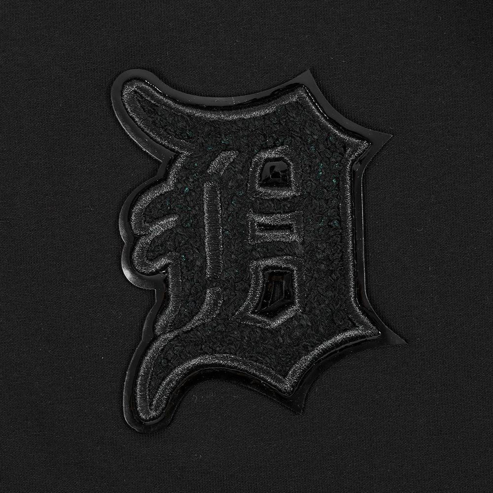 MLB DETROIT TIGERS TRIPLE BLACK WOMEN'S SINGLE JERSEY BOXY TOP (TRIPLE BLACK)