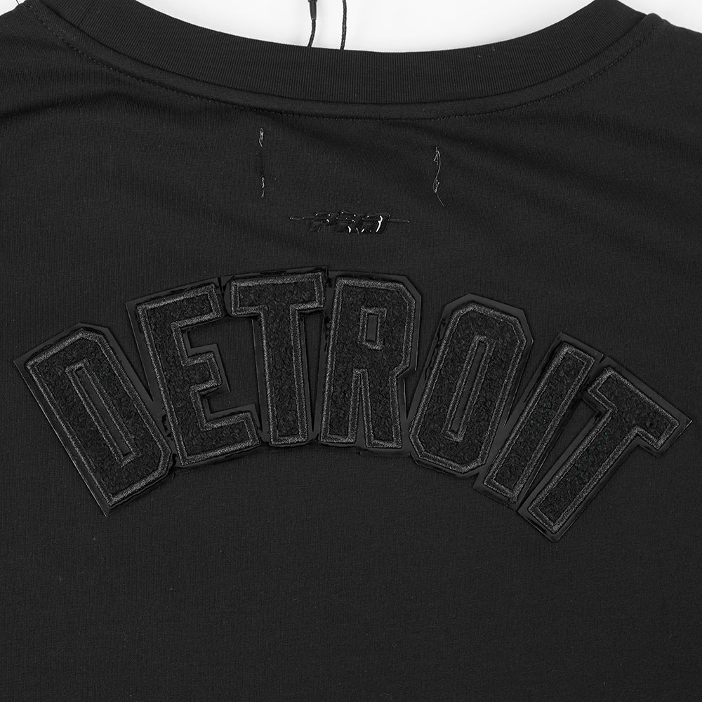 MLB DETROIT TIGERS TRIPLE BLACK WOMEN'S SINGLE JERSEY BOXY TOP (TRIPLE BLACK)