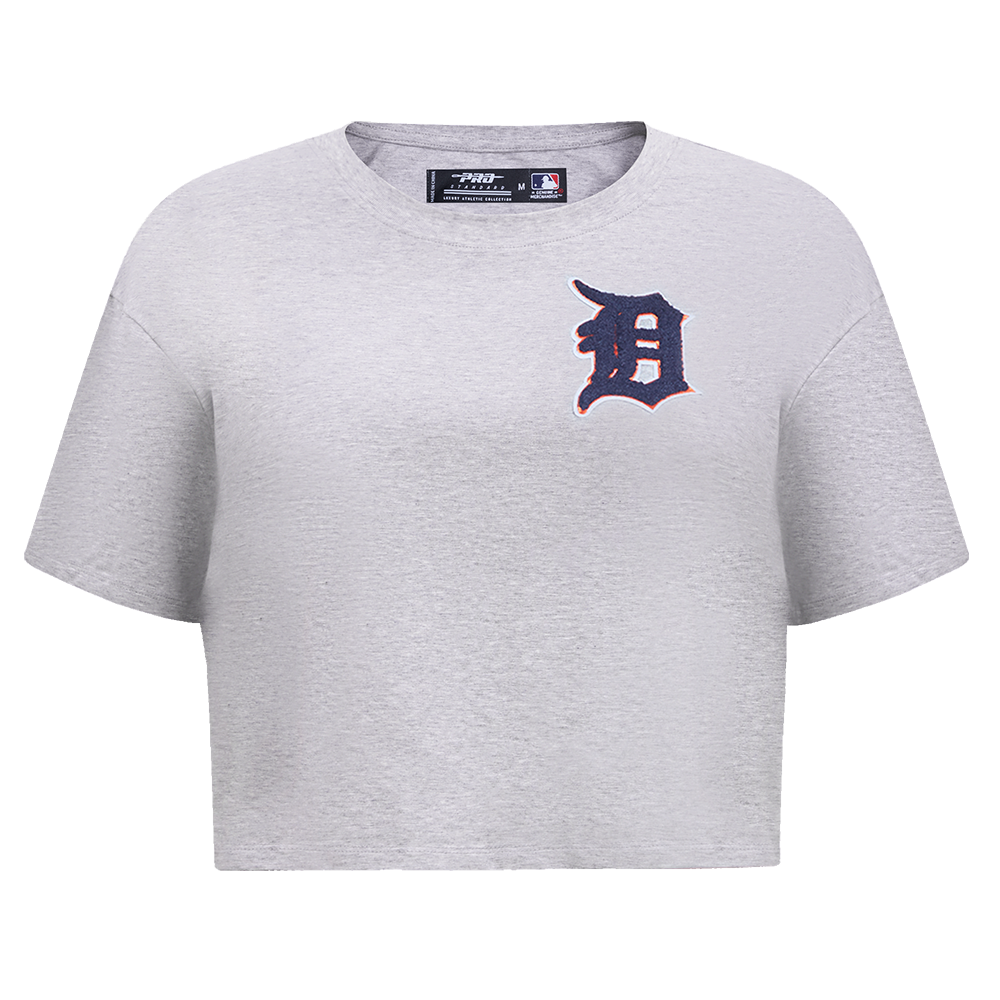 MLB DETROIT TIGERS CLASSIC WOMEN'S BOXY TOP (HEATHER GREY)