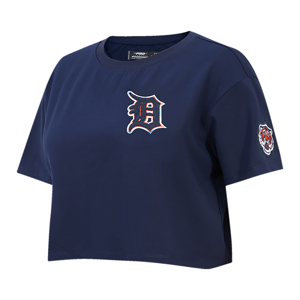 MLB DETROIT TIGERS CLASSIC WOMEN'S BOXY TOP (MIDNIGHT NAVY)